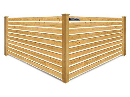 Newport News VA horizontal style wood fence