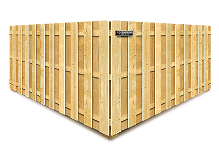 Newport News VA Shadowbox style wood fence