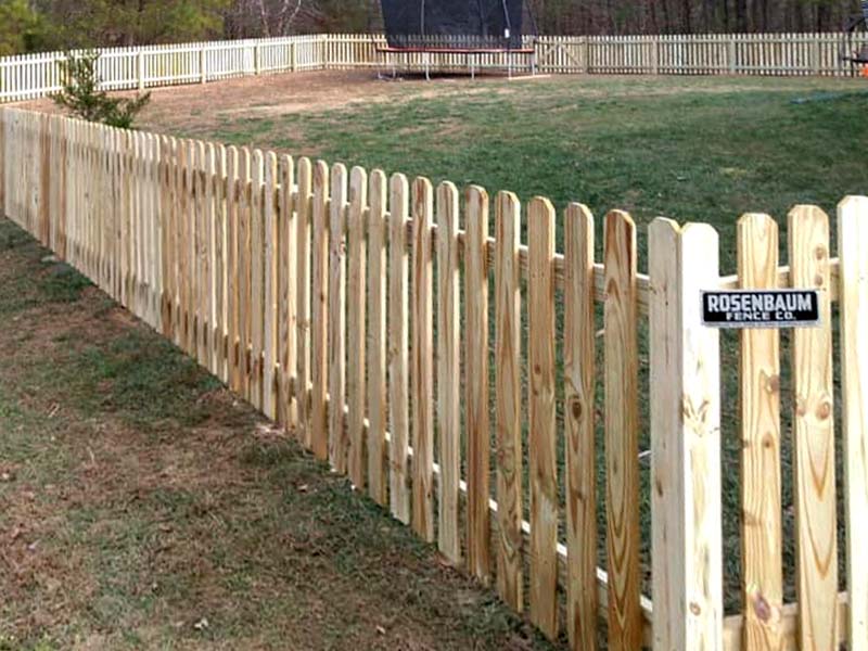 Wood Dog Fencing in Hampton Virginia