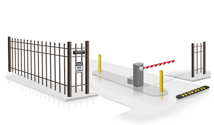Commercial traffic arm barrier gate installation company for the Hampton VA and the surrounding area area.