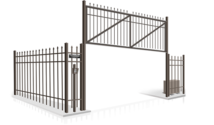 Commercial vertical lift gate installation company for the Hampton VA and the surrounding area area.